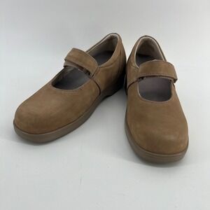 Apex Ambulator Biomechanical Mary Jane Tan Orthopedic Walking Shoes Size 10
